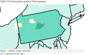 Centre County Remains at Low COVID-19 Community Level as New Cases, Hospitalizations Continue to Decline Statewide