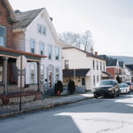 Houses on a street in central Pennsylvania.