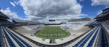 Wide angle view inside Beaver Stadium on Aug. 27, 2025.